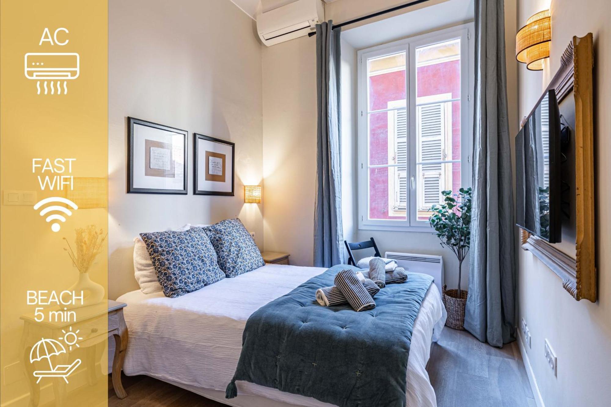 New!Chic Oasis Apt, Heart Of Nice, Family Friendly, Walking To The Beach! Eksteriør billede